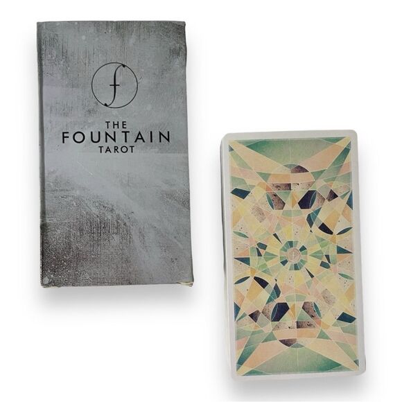 The Fountain Abstract Oil Paint Style Tarot Deck 78 Cards NEW - Picture 2 of 4